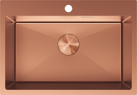 Mexen Solix nerūsējošā tērauda izlietne ar vienu nodalījumu 650 x 450 mm, vara - 6403651000-65