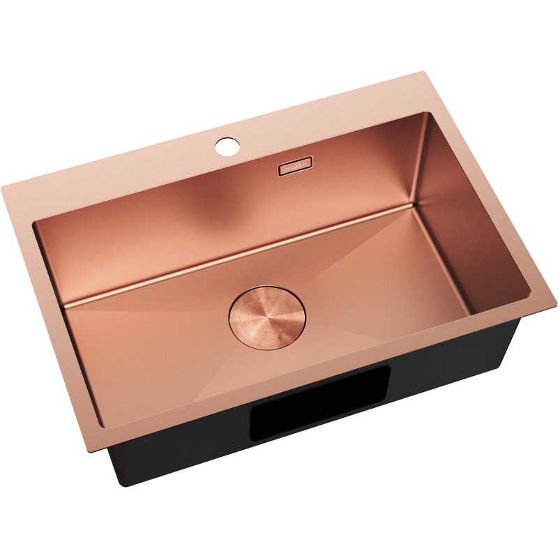 Mexen Solix zlewozmywak stalowy 1-komorowy 650 x 450 mm, miedź - 6403651000-65