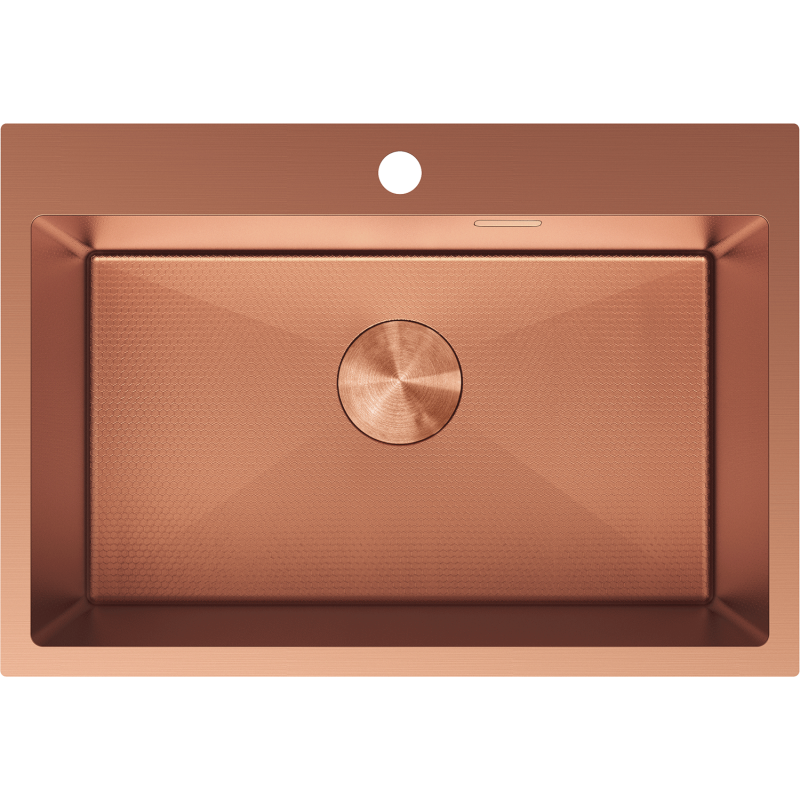 Mexen Solix fregadero de acero inoxidable 1-cámara 650 x 450 mm, cobre HC - 6403651000-65HC