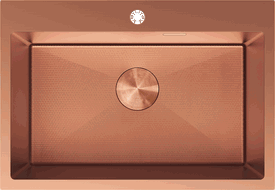 Mexen Solix Edelstahlspüle 1-Kammer 650 x 450 mm, Kupfer HC - 6403651000-65HC