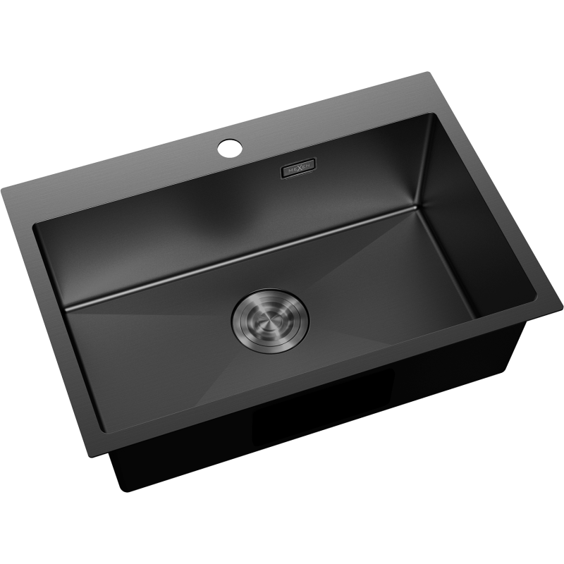 Mexen Solix diskho i stål 1-kammare 650 x 450 mm, svart - 6403651000-70