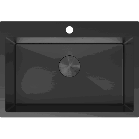 Mexen Solix terasest köögivalamu, 1-kambriline, 650 x 450 mm, must - 6403651000-70