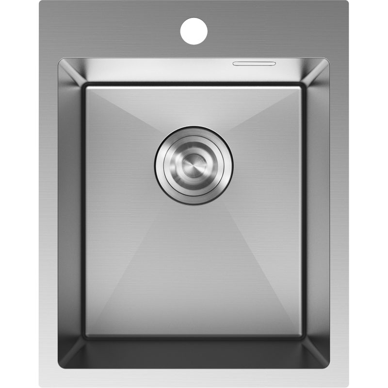 Mexen Solix teräksinen pesuallas, 1-allas, 400 x 500 mm, ruostumaton teräs - 6406401000-01