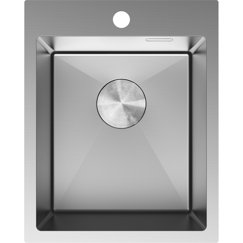 Mexen Solix jeklena enojna pomivalna korita 400 x 500 mm, inox - 6406401000-01