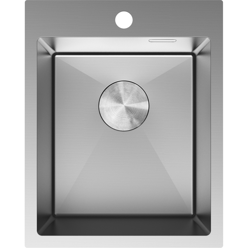 Mexen Solix teräksinen pesuallas, 1-allas, 400 x 500 mm, ruostumaton teräs - 6406401000-01