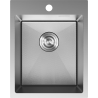 Mexen Solix roostevabast terasest köögivalamu 1-kambriline 400 x 500 mm, inox HC - 6406401000-01HC