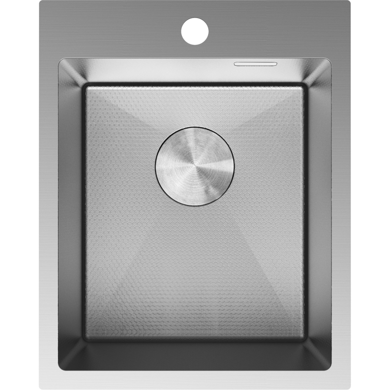 Mexen Solix Einbauspüle aus Edelstahl 1-Beck 400 x 500 mm, Inox HC - 6406401000-01HC