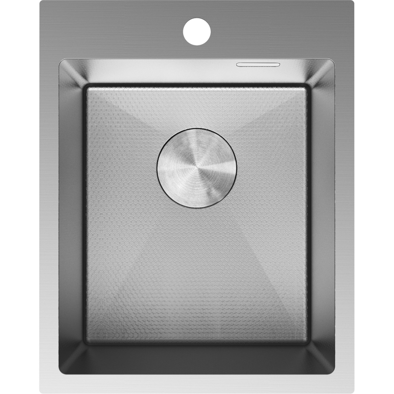 Mexen Solix fregadero de acero inoxidable de 1 cubeta 400 x 500 mm, inox HC - 6406401000-01HC
