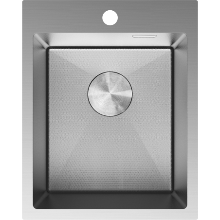 Mexen Solix 1-Bowl Stainless Steel Sink 400 x 500 mm, Inox HC - 6406401000-01HC