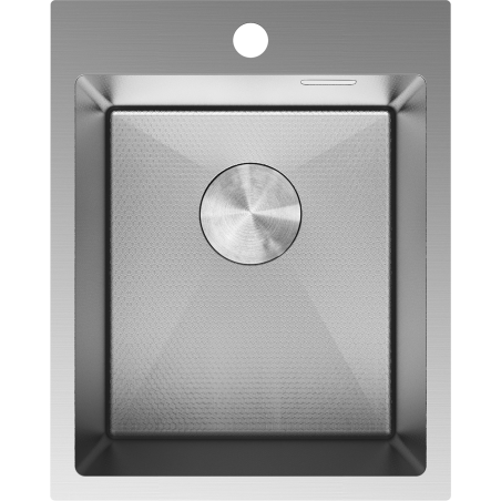 Mexen Solix fregadero de acero inoxidable de 1 cubeta 400 x 500 mm, inox HC - 6406401000-01HC