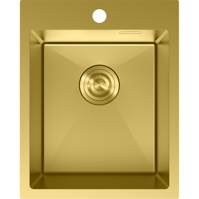 Mexen Solix roestvrijstalen spoelbak met 1 bak 400 x 500 mm, goud - 6406401000-55