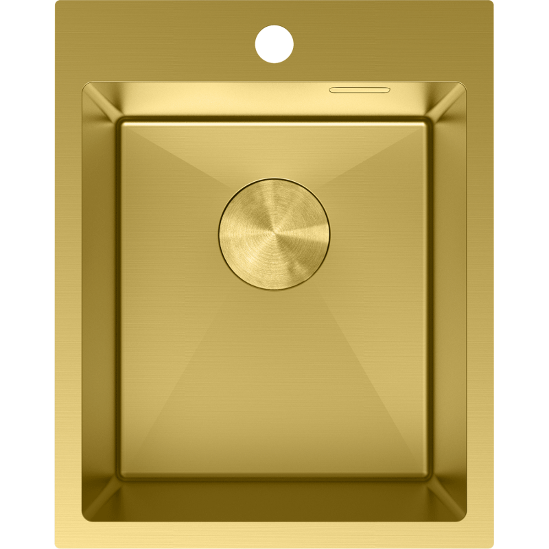 Mexen Solix roestvrijstalen spoelbak met 1 bak 400 x 500 mm, goud - 6406401000-55