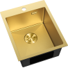 Mexen Solix Edelstahlspüle 1-Becken 400 x 500 mm, gold HC - 6406401000-55HC