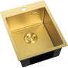 Mexen Solix roestvrijstalen spoelbak met 1 kom 400 x 500 mm, goud HC - 6406401000-55HC