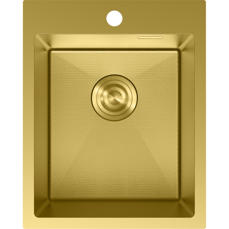 Mexen Solix lava-loiça de aço inoxidável 1 compartimento 400 x 500 mm, dourado HC - 6406401000-55HC
