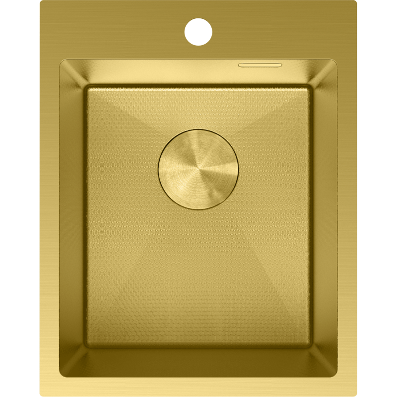 Mexen Solix teräksinen 1-allas 400 x 500 mm, kultainen HC - 6406401000-55HC