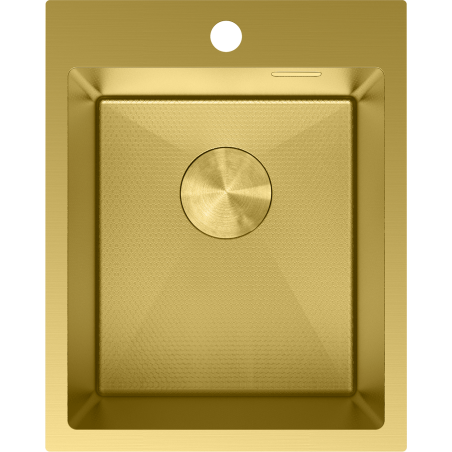 Mexen Solix lavabo in acciaio inox a 1 vasca 400 x 500 mm, oro HC - 6406401000-55HC