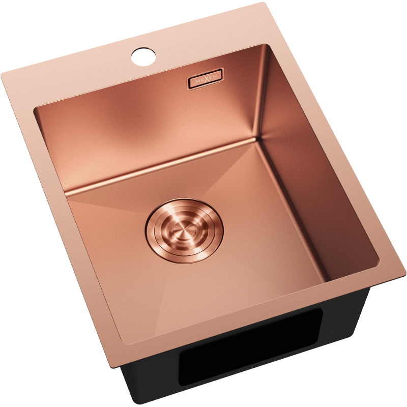 Mexen Solix teräksinen yksialtainen pesuallas 400 x 500 mm, kupari - 6406401000-65