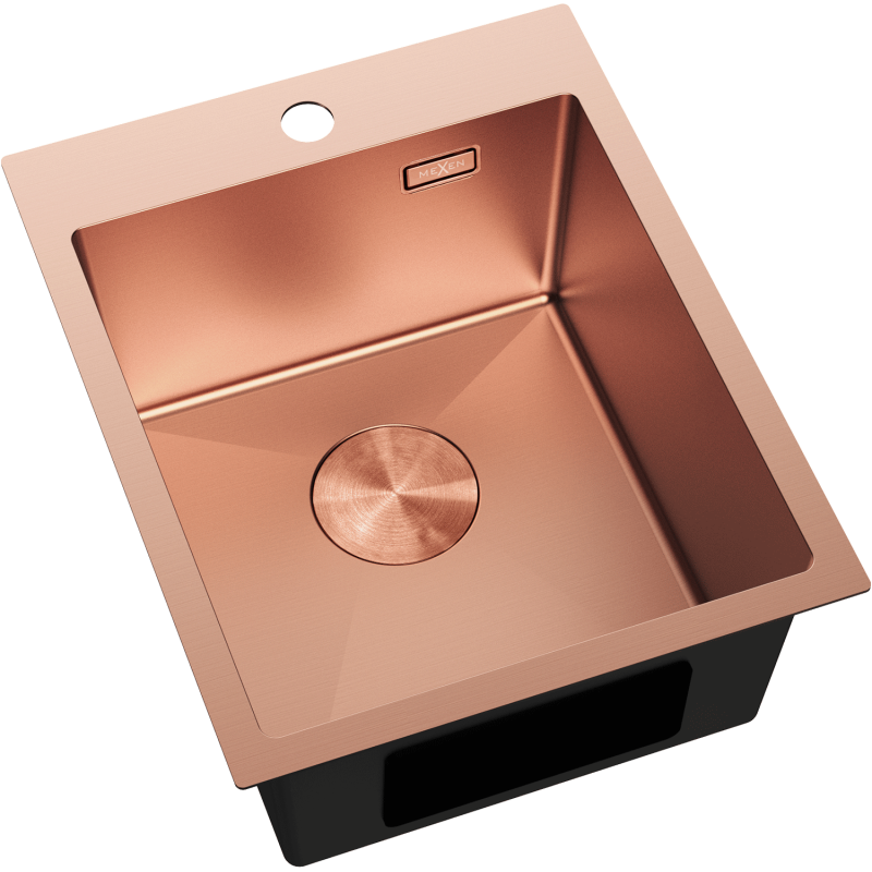 Mexen Solix évier en acier inoxydable 1 bac 400 x 500 mm, cuivre - 6406401000-65