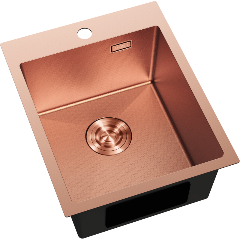 Mexen Solix Steel Sink 1-Bowl 400 x 500 mm, Copper HC - 6406401000-65HC