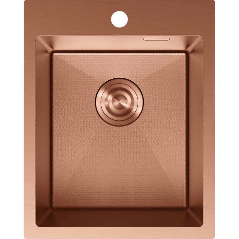 Mexen Solix fregadero de acero inoxidable de 1 cubeta 400 x 500 mm, cobre HC - 6406401000-65HC