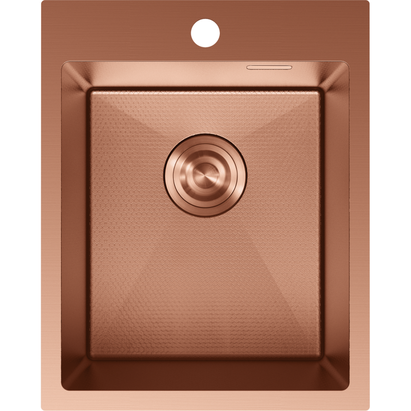 Mexen Solix lava-loiça de aço inoxidável de 1 câmara 400 x 500 mm, cobre HC - 6406401000-65HC