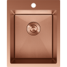 Mexen Solix roestvrijstalen gootsteen 1-kamer 400 x 500 mm, koper HC - 6406401000-65HC