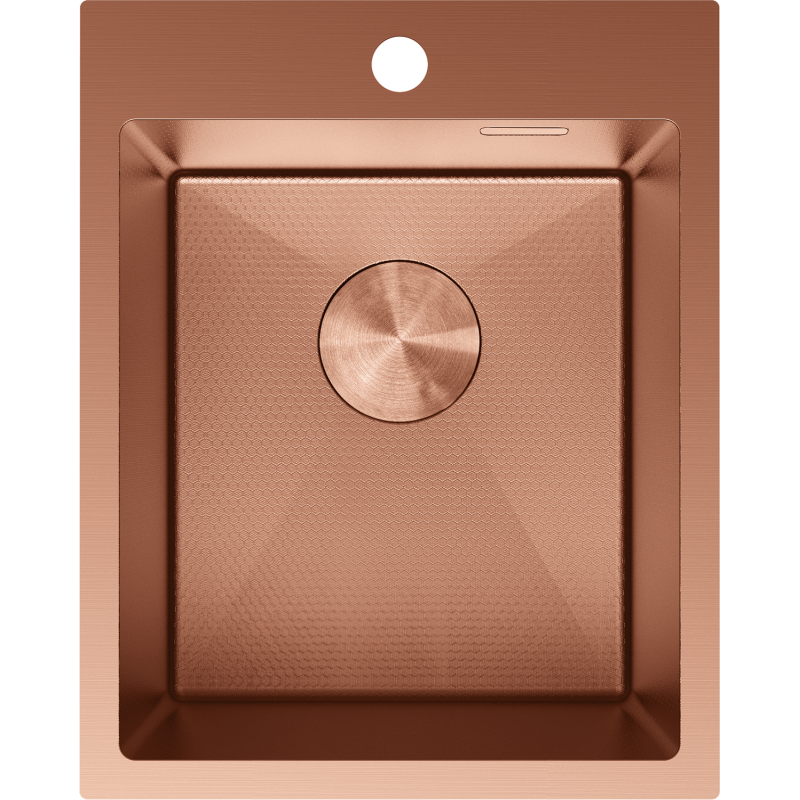 Mexen Solix fregadero de acero inoxidable de 1 cubeta 400 x 500 mm, cobre HC - 6406401000-65HC