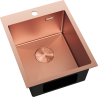 Mexen Solix lava-loiça de aço inoxidável de 1 câmara 400 x 500 mm, cobre HC - 6406401000-65HC