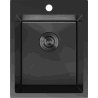 Mexen Solix terasest köögivalamu, 1-kambriline, 400 x 500 mm, must - 6406401000-70