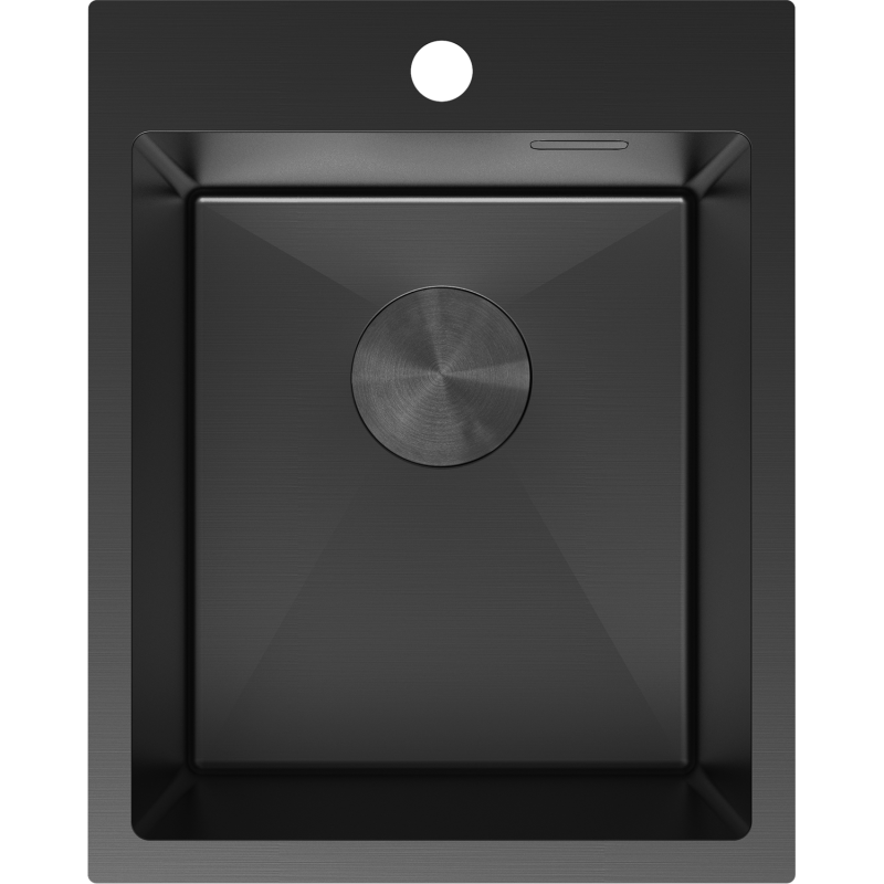 Mexen Solix lavello in acciaio inox 1 vasca 400 x 500 mm, nero - 6406401000-70