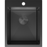 Mexen Solix lava-loiça de aço inoxidável 1-cuba 400 x 500 mm, preto - 6406401000-70