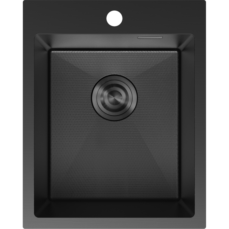 Mexen Solix roestvrijstalen spoelbak 1-kamer 400 x 500 mm, zwart HC - 6406401000-70HC