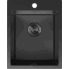 Mexen Solix Edelstahl Einbauspüle 1-Becken 400 x 500 mm, schwarz HC - 6406401000-70HC