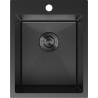 Mexen Solix évier en acier inoxydable 1 bac 400 x 500 mm, noir HC - 6406401000-70HC