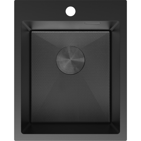 Mexen Solix évier en acier inoxydable 1 bac 400 x 500 mm, noir HC - 6406401000-70HC