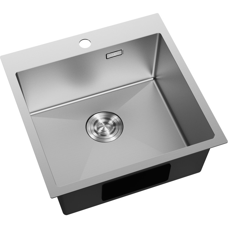 Mexen Solix roostevaba terasest valamu 1-kausiga 500 x 500 mm, inox - 6407501000-01