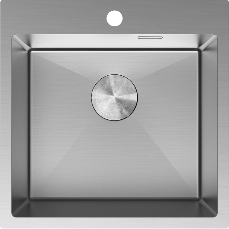 Mexen Solix teräsallas 1-allas 500 x 500 mm, inox - 6407501000-01