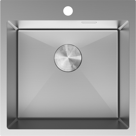 Mexen Solix teräsallas 1-allas 500 x 500 mm, inox - 6407501000-01