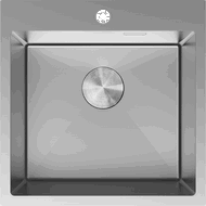 Mexen Solix roestvrijstalen gootsteen 1-kamer 500 x 500 mm, inox - 6407501000-01