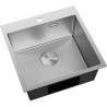 Mexen Solix roostevaba terasest valamu 1-kausiga 500 x 500 mm, inox - 6407501000-01