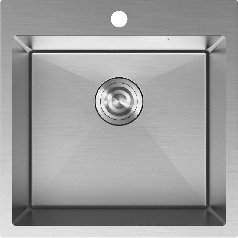 Mexen Solix roostevaba terasest valamu 1-kausiga 500 x 500 mm, inox - 6407501000-01