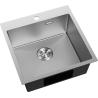 Mexen Solix roestvrijstalen gootsteen met 1 bak 500 x 500 mm, inox HC - 6407501000-01HC