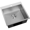 Mexen Solix terasest köögivalamu 1-kambriline 500 x 500 mm, inox HC - 6407501000-01HC