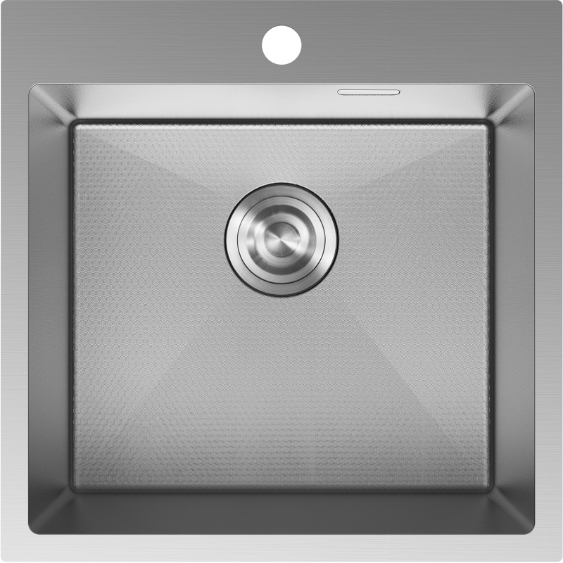 Mexen Solix Ruostumaton teräksinen 1-altainen tiskiallas 500 x 500 mm, inox HC - 6407501000-01HC