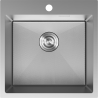 Mexen Solix terasest köögivalamu 1-kambriline 500 x 500 mm, inox HC - 6407501000-01HC