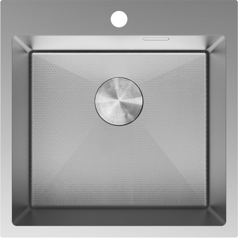 Mexen Solix terasest köögivalamu 1-kambriline 500 x 500 mm, inox HC - 6407501000-01HC