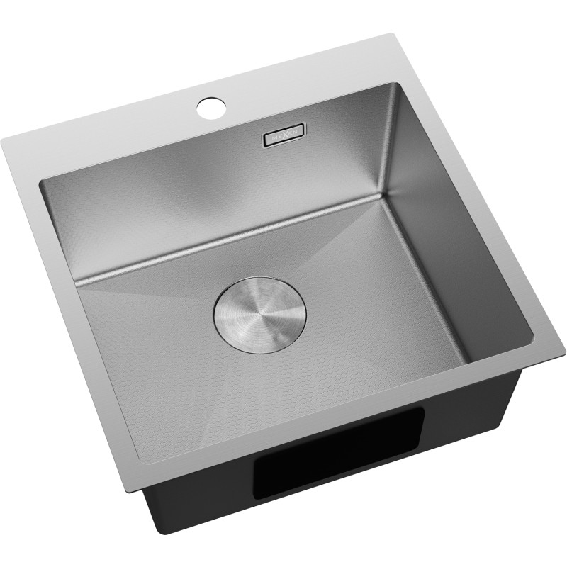 Mexen Solix terasest köögivalamu 1-kambriline 500 x 500 mm, inox HC - 6407501000-01HC