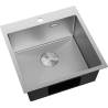 Mexen Solix terasest köögivalamu 1-kambriline 500 x 500 mm, inox HC - 6407501000-01HC