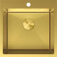 Mexen Solix stainless steel sink 1-bowl 500 x 500 mm, gold - 6407501000-55
